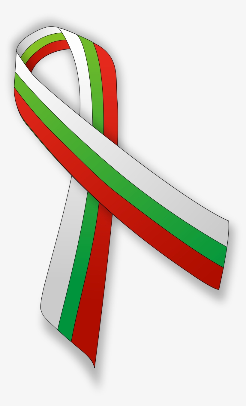 Open - Green White Red Ribbon, transparent png download