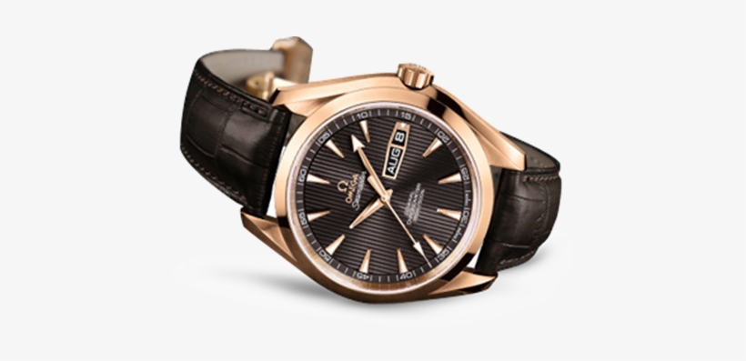 Branded Watch Png Clipart - Omega Seamaster Aqua Terra Rose Gold, transparent png download