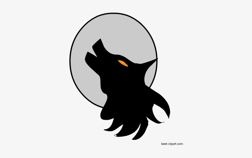 Wolf And Full Moon Clip Art Stencil Transparent Png 450x450 Free Download On Nicepng