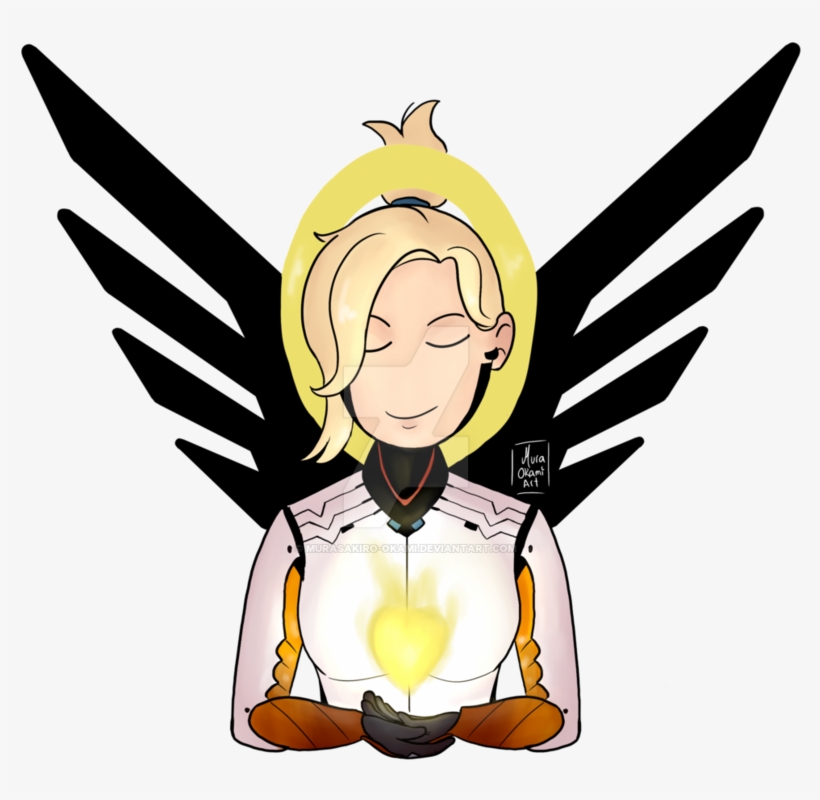 Image Royalty Free Stock Okami Drawing Overwatch - Mercy, transparent png download