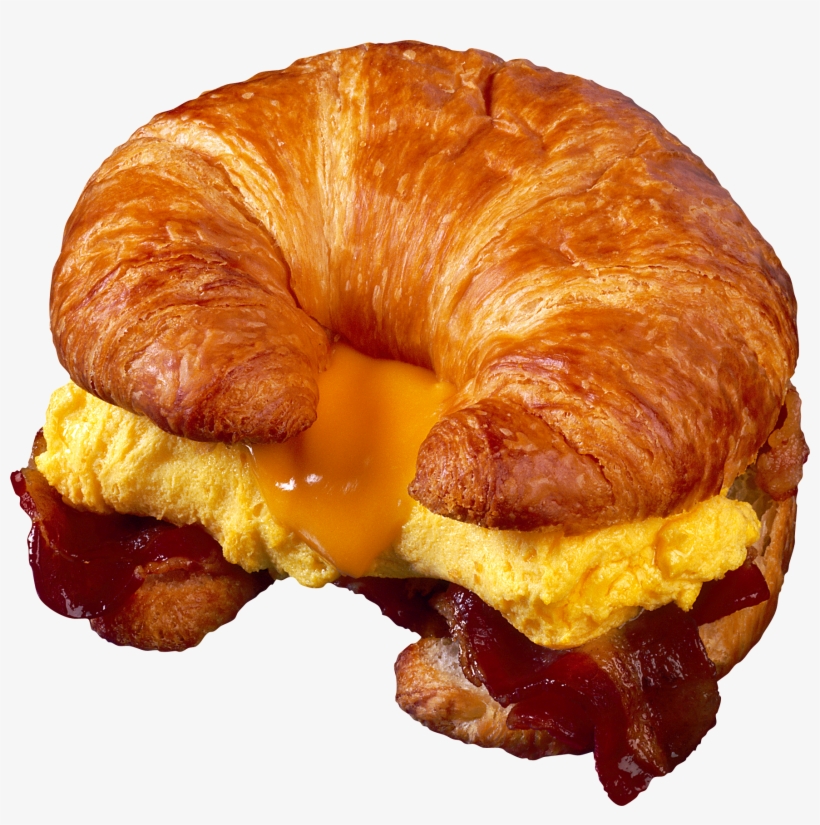 Hamburger, Burger Png Image - Croissant Breakfast Sandwich, transparent png download