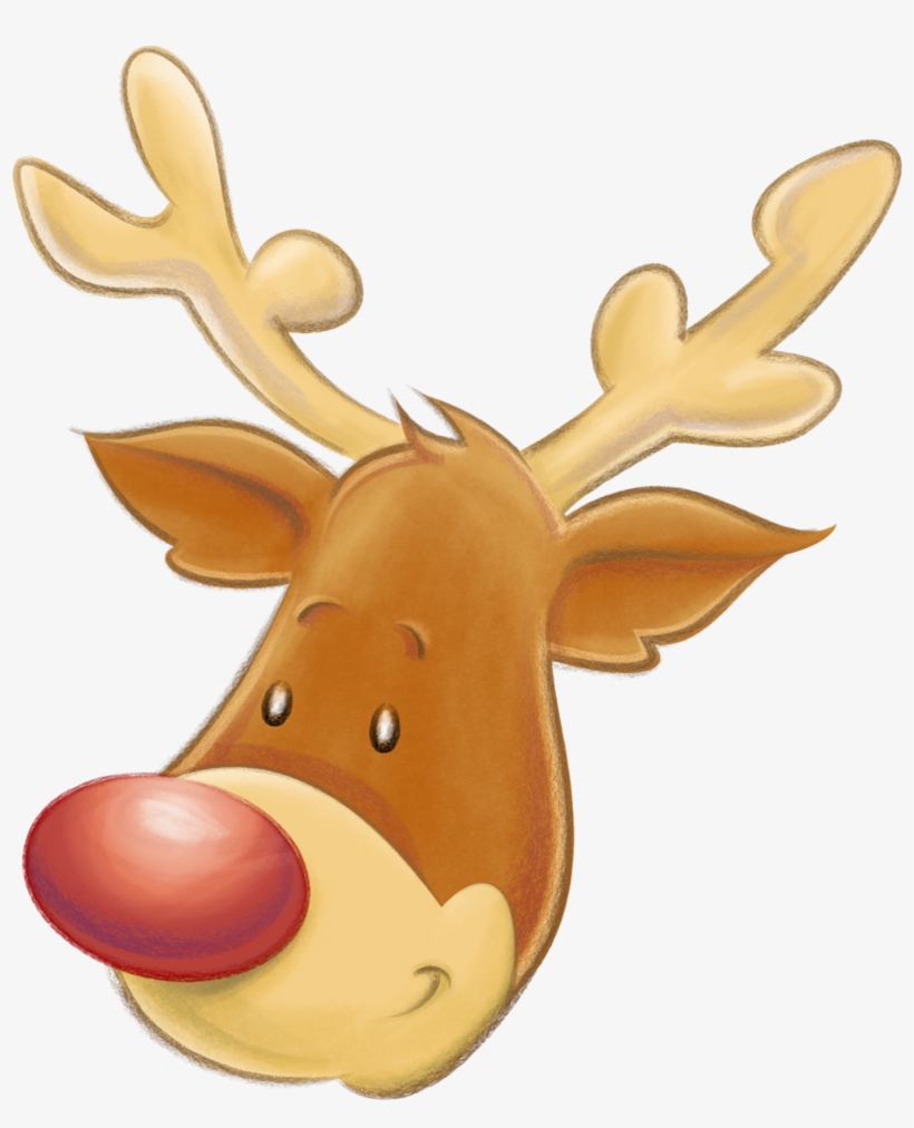 Christmas Deer - Joulu Piirustus, transparent png download