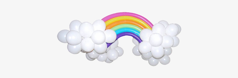 Otra Forma Decorativa Es Pegando Los Globos De Colores Nubes Y Arcoiris Con Globos Transparent Png 500x286 Free Download On Nicepng