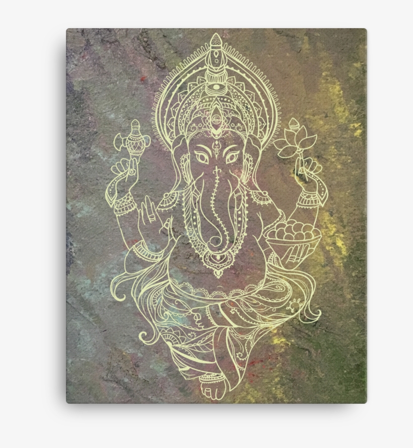 "lord Ganesha" Canvas Print - Motif, transparent png download