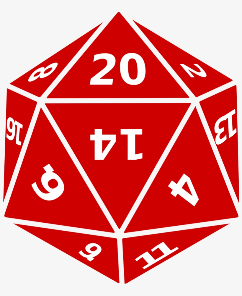 20 Sided Dice Svg, transparent png download