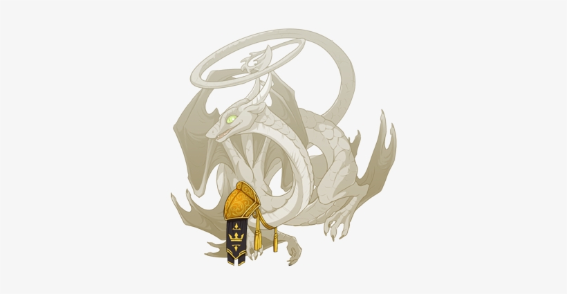 Gold Filigree Banner Spiral F - Dragon Drowning, transparent png download