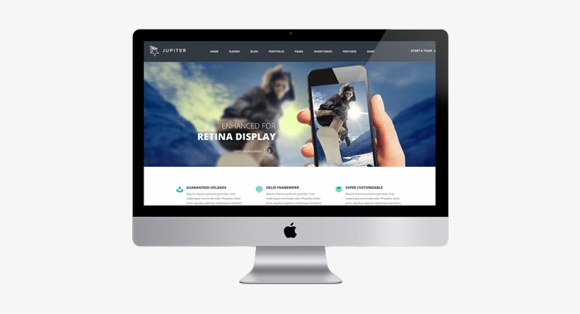 Home-imac - Jupiter Wordpress Theme, transparent png download