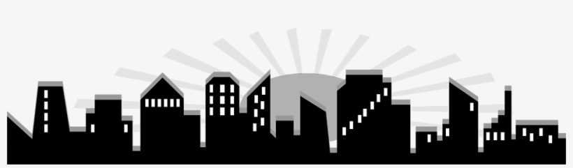 Skyline Clipart Transparent City - 楼房 剪影, transparent png download