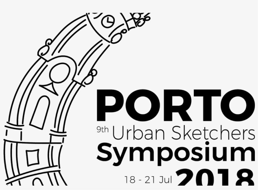 Official Symposium Logo And Big Turnout Of Symposium - Porto Urban Sketchers Symposium, transparent png download