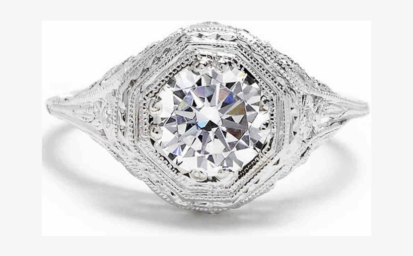 Sylvie Collection Split Shank Diamond Engagement Ring, transparent png download