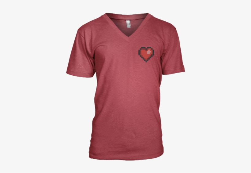 Pixel Heart V - Sale By Teesorange2 Shop Blittzen Mens V-neck If I, transparent png download