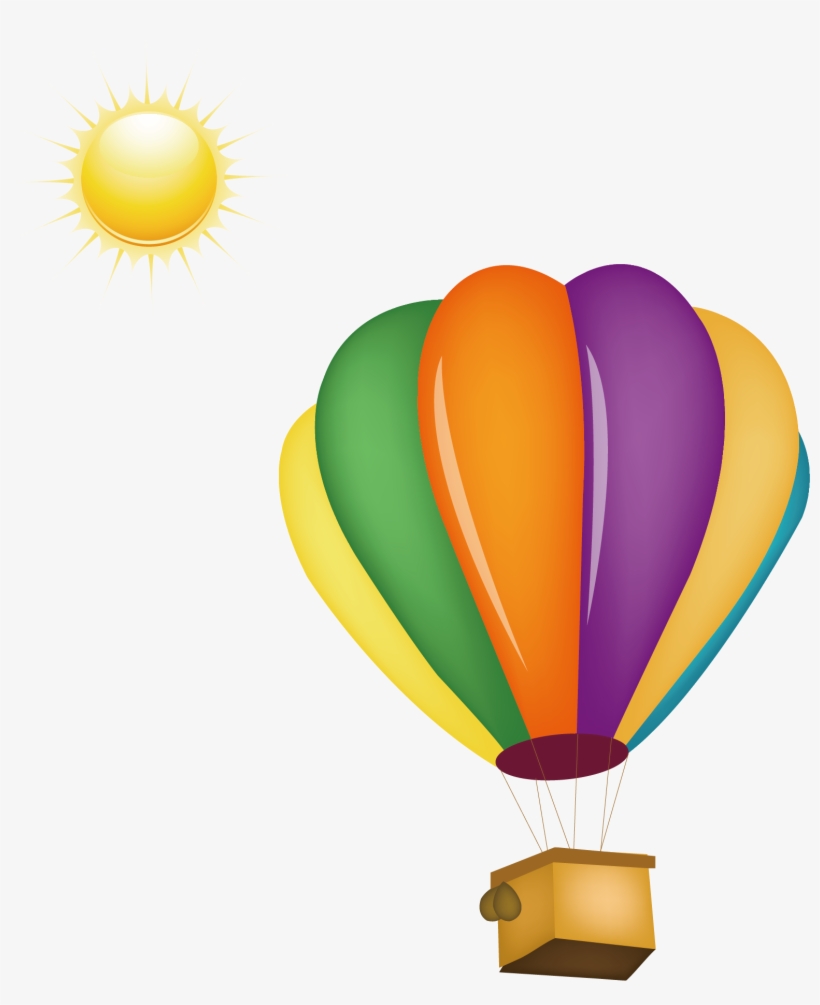 Hot Air Balloon Clip Art - Hot Air Balloon Clipart, transparent png download
