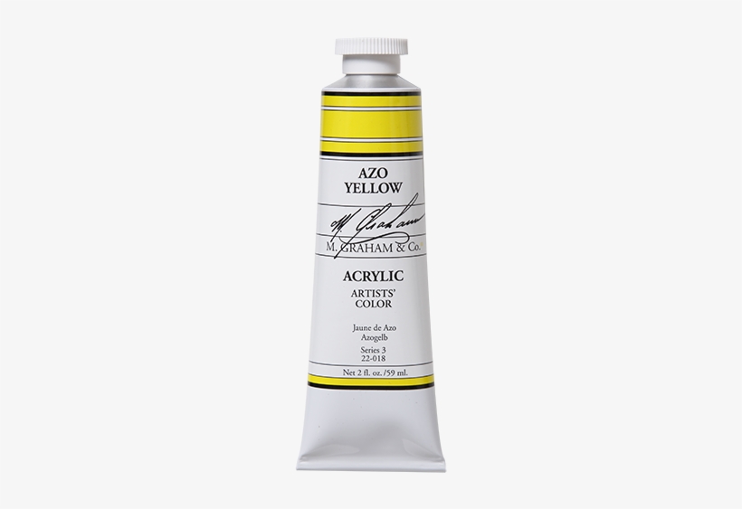 Graham Artists' Paint - M. Graham 2-ounce Tube Acrylic Paint, Cadmium Yellow, transparent png download
