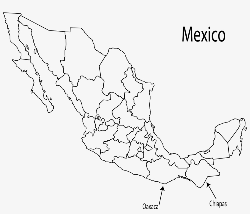 Where Is Marimba Band Music From - Mapa Mexico En Blanco, transparent png download