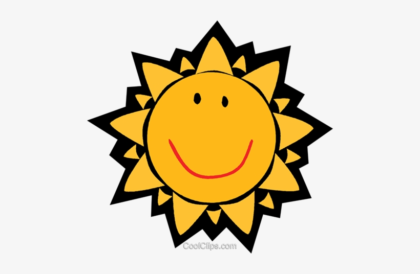 Smiling Sun Royalty Free Vector Clip Art Illustration - Indian Summer Clip Art, transparent png download