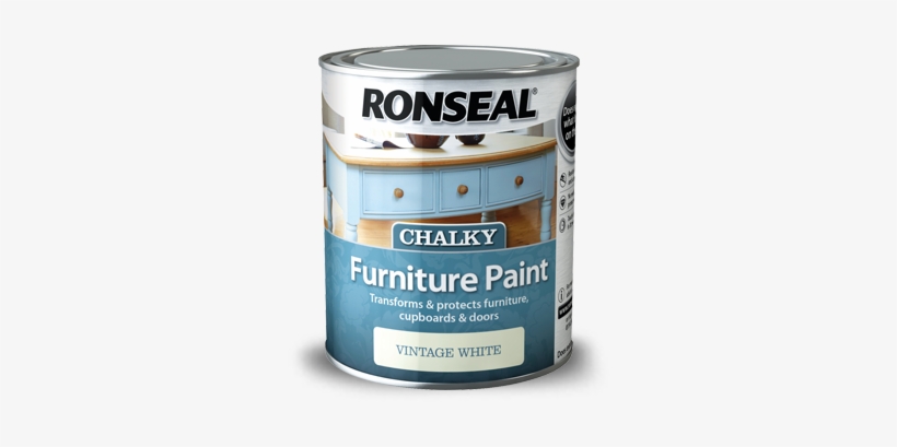 Chalky Furniture Paint 750ml - Ronseal Chalky Furniture Paint, transparent png download