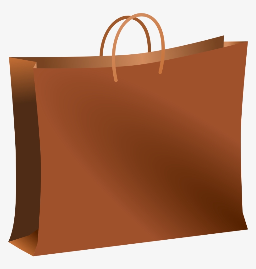Paper Bag Shopping Bags & Trolleys Tote Bag - Clip Art Shopping Bag, transparent png download