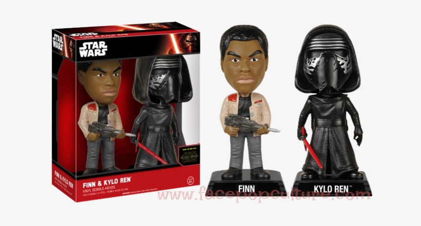 Funko Star Wars Ep7 The Force Awakens Finn And Kylo - Funko Mini-figures - Star Wars Episode Vii Wacky Wobblers, transparent png download