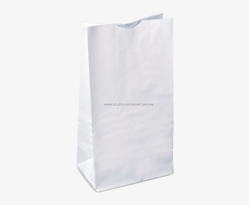 Paper Bag Sos No - White Take Away Paper Bag, transparent png download