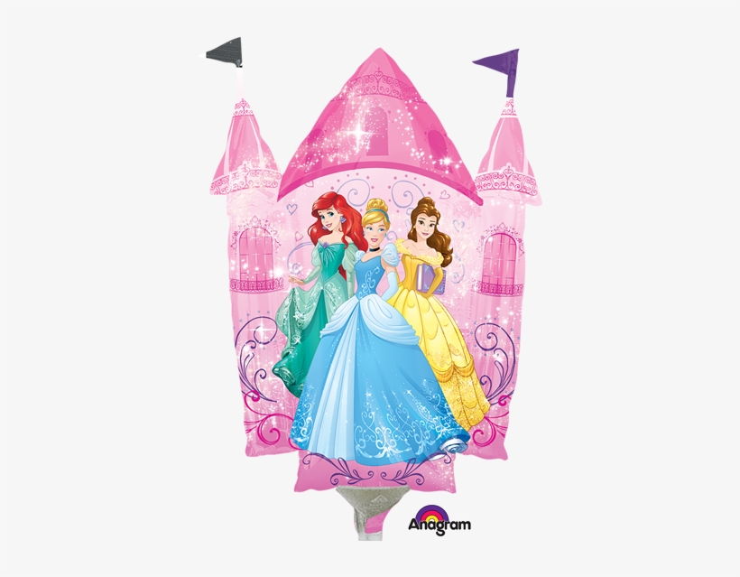 Disney Princess Dream Big Castle Mini Shape Balloon - Disney Princess Castle Airfilled Balloon - 9" Foil, transparent png download