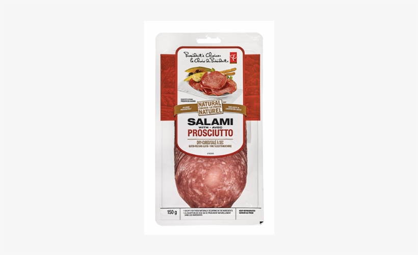 Pc Dry-cured Natural Choice Salami With Prosciutto - President's Choice, transparent png download
