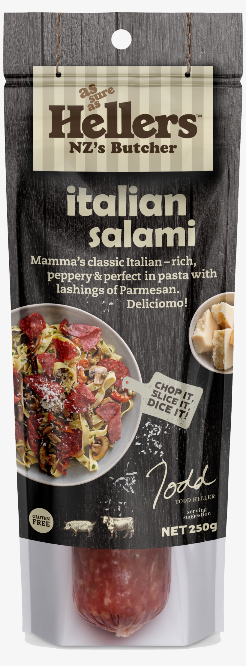Italian Salami Chub - Heller's Salami, transparent png download