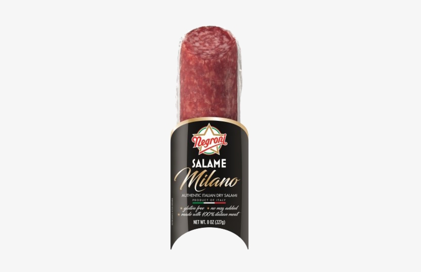 Salame Milano 8 Ounce - Negroni Speck Dry Cured Smoked Ham, transparent png download