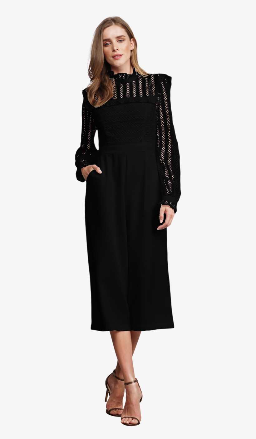 Loretta Lace Culotte Jumpsuit - Photo Shoot, transparent png download