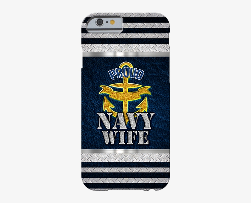 Proud Navy Wife Gold Anchor Phone Case - Karwei, transparent png download