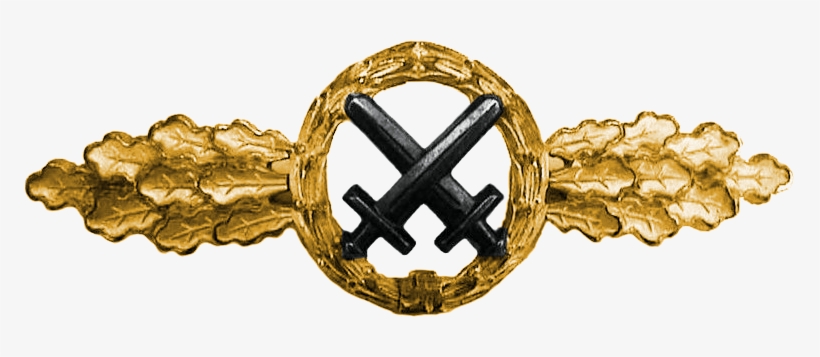 Air To Ground Support Fighters Clasp, Gold, transparent png download