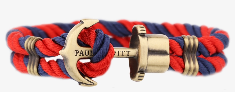 Paul Hewitt Anchor Bracelet - Paul Hewitt Phrep Nylon Bracelet 19cm, Marine Blue/red/brass, transparent png download