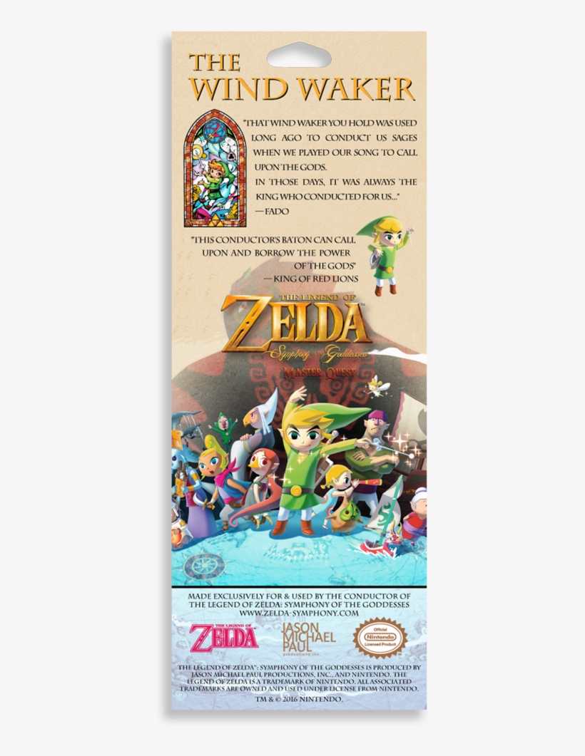 Wind Waker Baton Wind Waker Baton Wind Waker Baton - Legend Of Zelda: The Wind Waker Hd, transparent png download