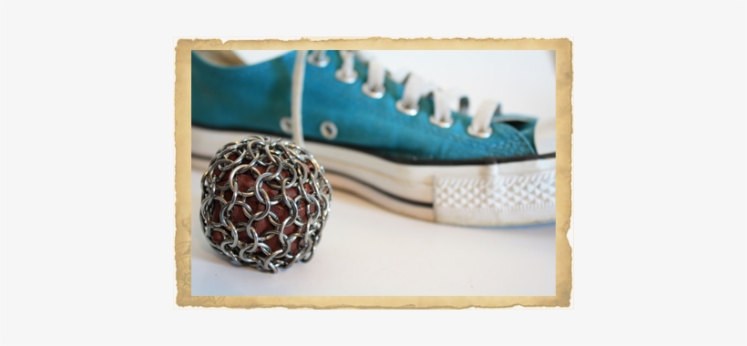 The Chainmail Hacky Sack Is Relatively New, And Definitely - Etsy, transparent png download