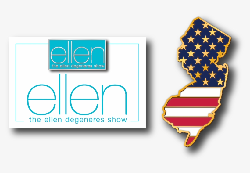 Lapel Pins Are Everywhere - New Jersey In America Flag, transparent png download