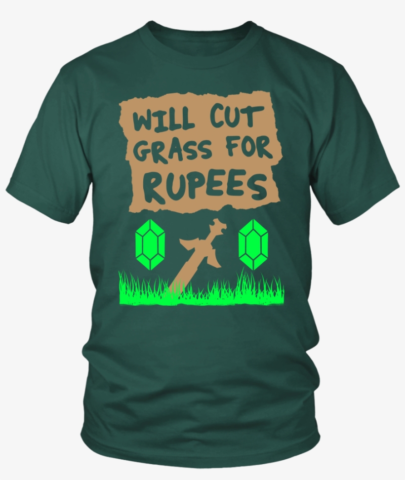Will Cut Grass For Rupees T-shirt - Colorful German Shepherd Shirt, transparent png download