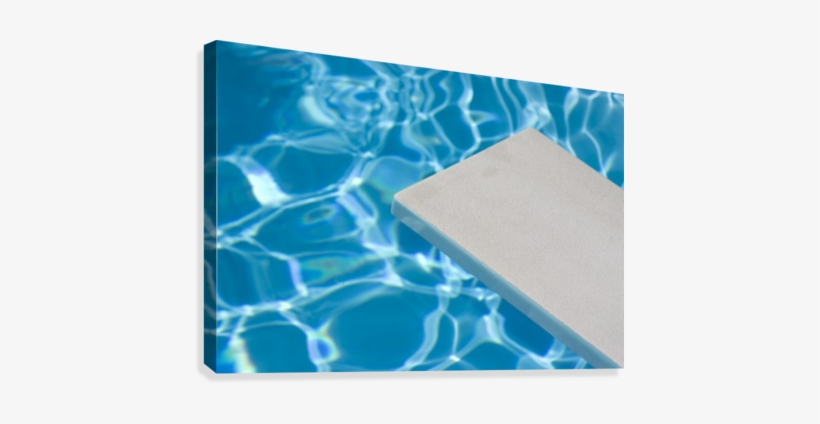 Empty Diving Board And Water Canvas Print - Posterazzi Dpi1790381 Empty Diving Board & Water, transparent png download