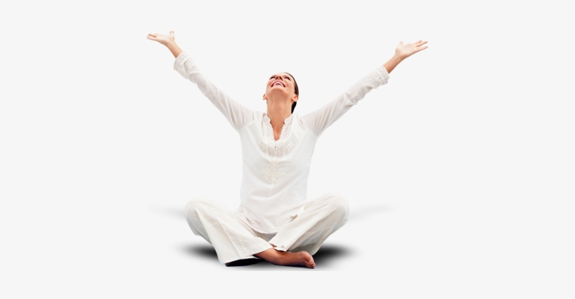 Happy Woman - Woman Meditation Back Png, transparent png download