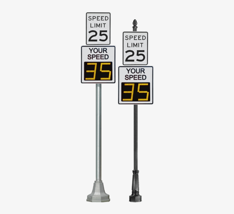 Pole Options - Speed Limit Sign, transparent png download