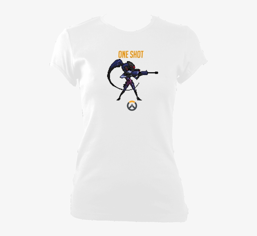 Widowmaker 8 Bit Overwatch T-shirt - Best Gift - Widowmaker Pixel Hoodie/t-shirt/mug Black/navy/pink/white, transparent png download