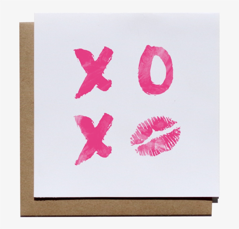 Xoxo Notecard - Paper, transparent png download