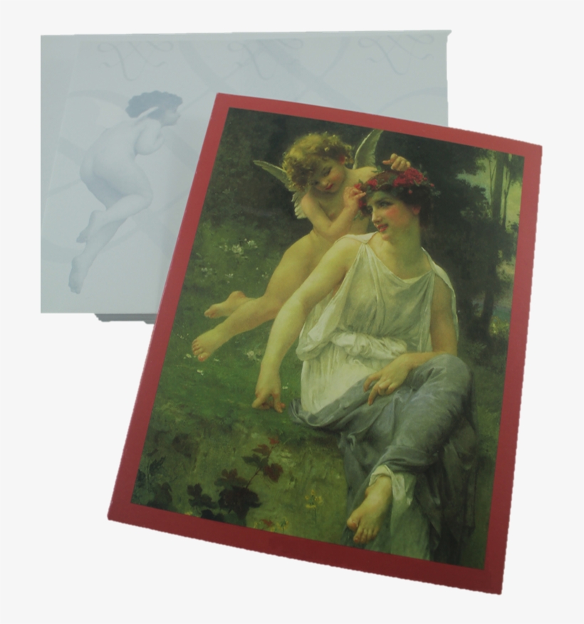 "venus And Cupid" By Guillaume Seignac, 1905 Note Card - Art Print: Seignac's Venus And Cupid, 35x24in., transparent png download