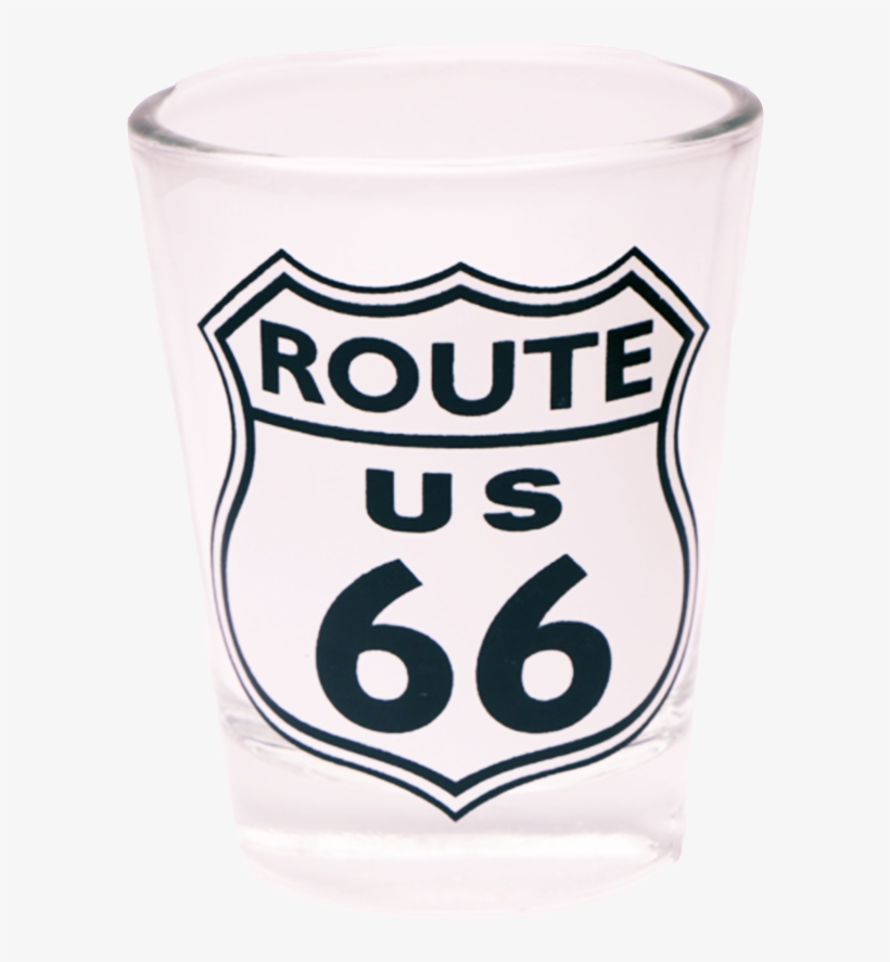 Route 66 Shot Glass - Route 66 Rectangle Sticker, transparent png download