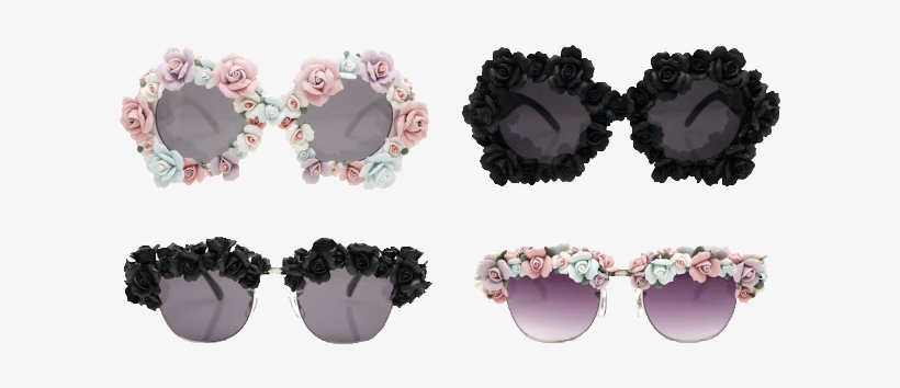 Sunglasses With Roses On Them, transparent png download