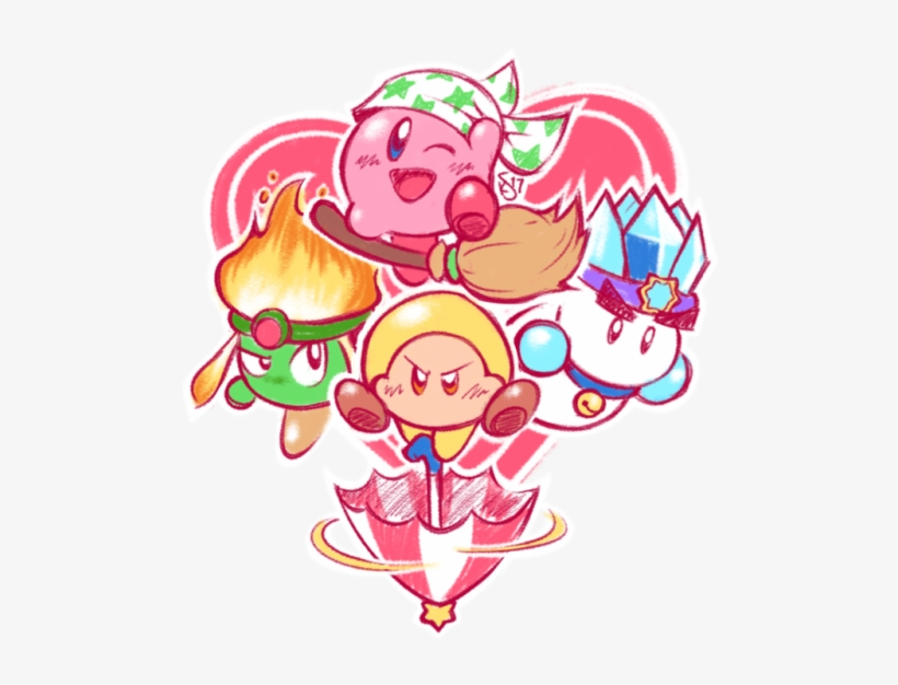 Hyped For Some Kirby Switch Welcome Back, Helpers - Kirby Star Allies Fanarts, transparent png download