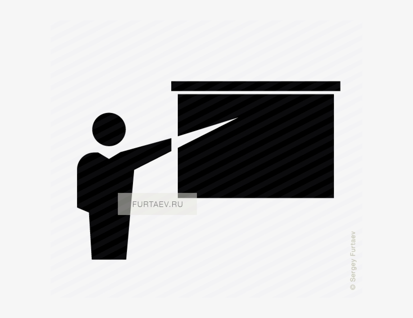 Vector Icon Of Speaker Pointing Stick Presenting Slide - Presentation Vector Transparent, transparent png download