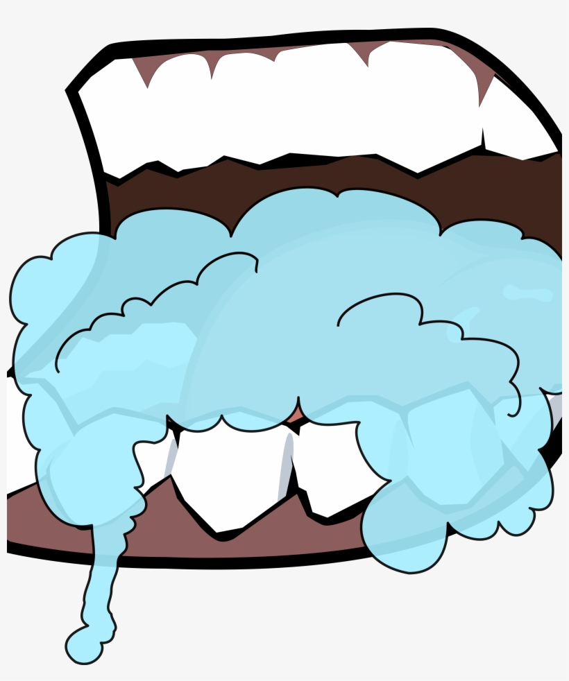 Free Download Cartoon Mouth Clipart Human Mouth Clip - Foam At The Mouth Clip Art, transparent png download