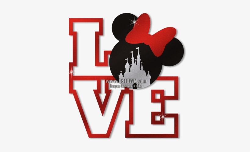 Love Disney Minnie Mouse Cartoon Heat Transfer - Sugarcoateddreams Personal Listing For Rose - Personalized, transparent png download