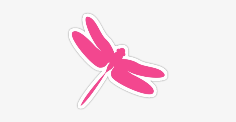 "dragonfly Silhouette Pattern" Stickers By Murphycreative, transparent png download