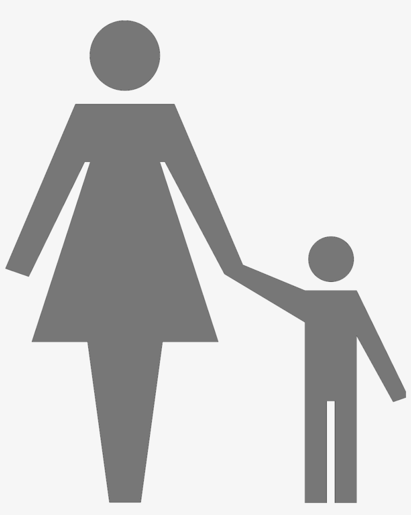 Girl In A Jacket - Family Icon Black And White, transparent png download