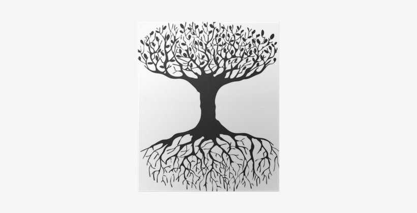 L Albero Della Vita In Bianco E Nero, transparent png download